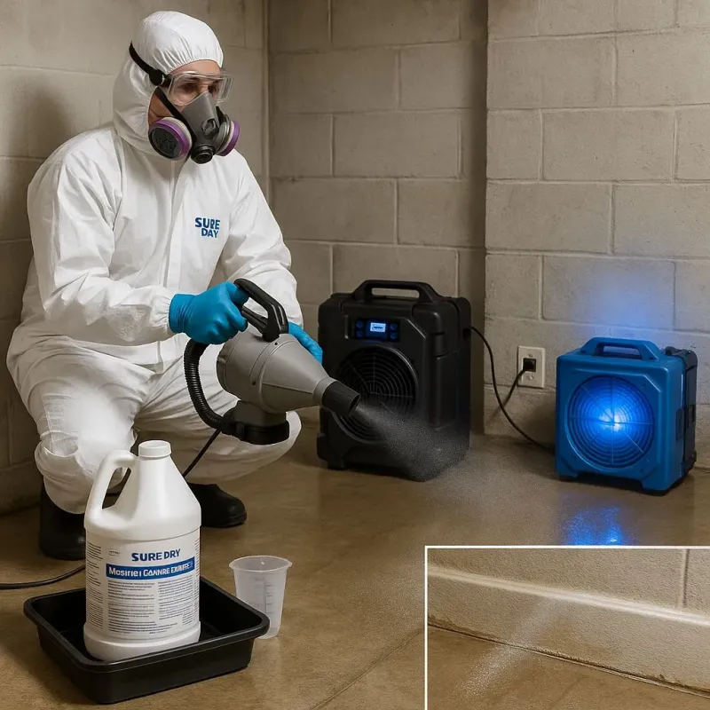 Sanitization and Odor Removal process in Morrisville, PA